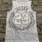 NBA 23 Jordan Bulls MVP authentique Maillot blanc